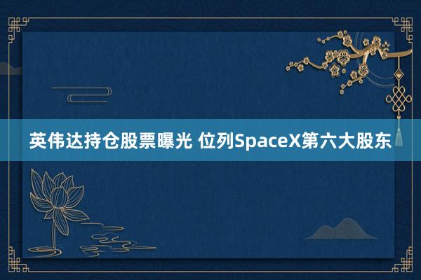 英伟达持仓股票曝光 位列SpaceX第六大股东