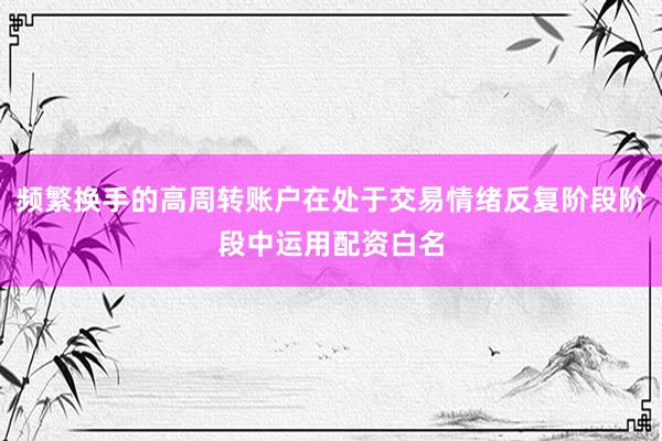 频繁换手的高周转账户在处于交易情绪反复阶段阶段中运用配资白名