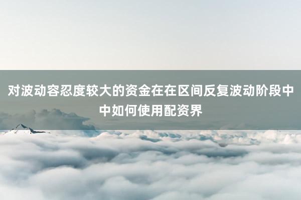 对波动容忍度较大的资金在在区间反复波动阶段中中如何使用配资界