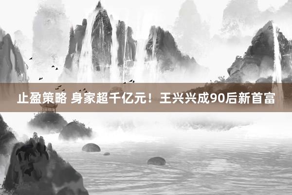止盈策略 身家超千亿元！王兴兴成90后新首富